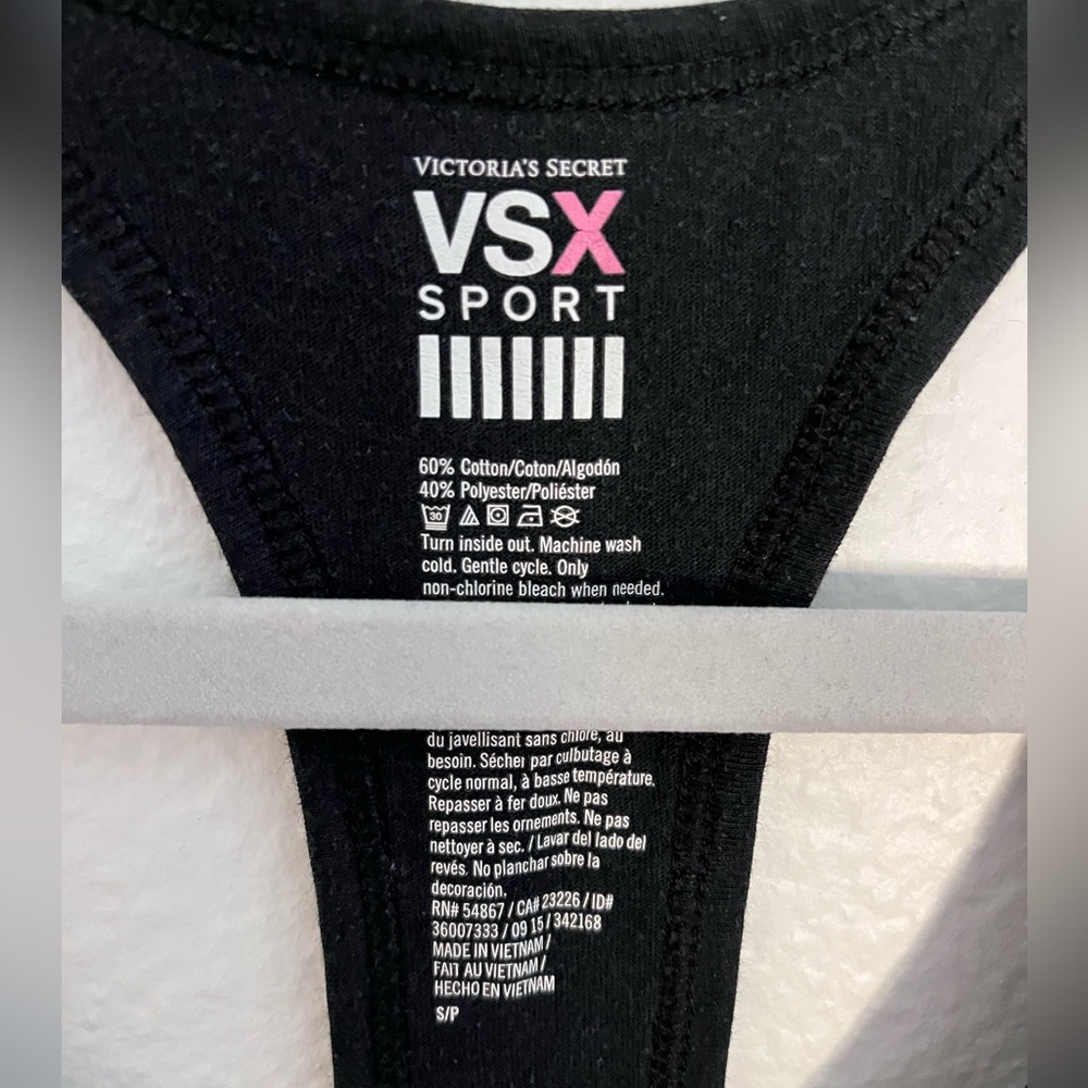 Victoria's Secret Women’s Black Graphic Sleeveless Tank - Picture 2 of 4